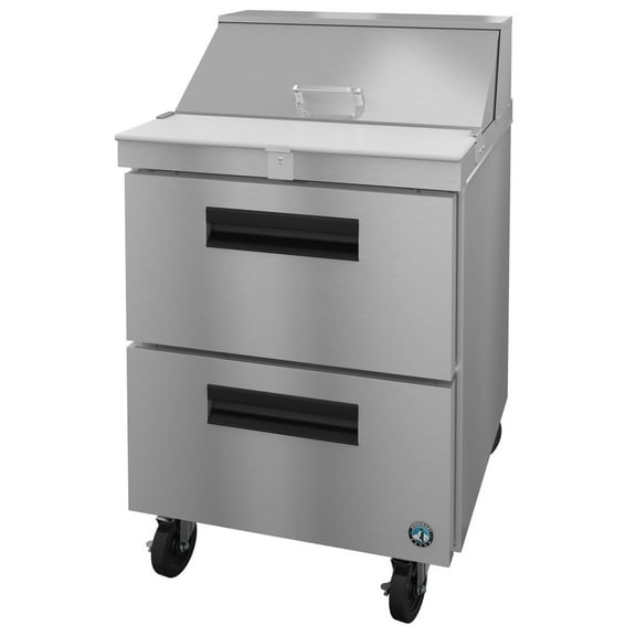 Hoshizaki SR27B-8D2 Refrigerator, Single Section Sandwich Prep Table, Stainless Drawers