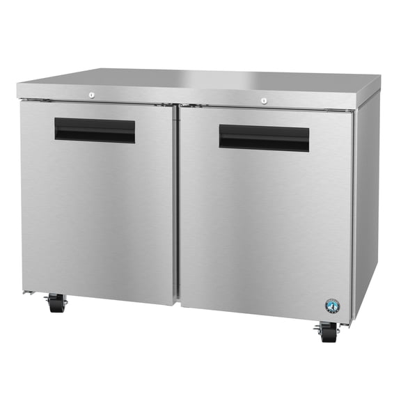 Hoshizaki UF48B-01 Freezer, Two Section Undercounter, Stainless Doors with Lock