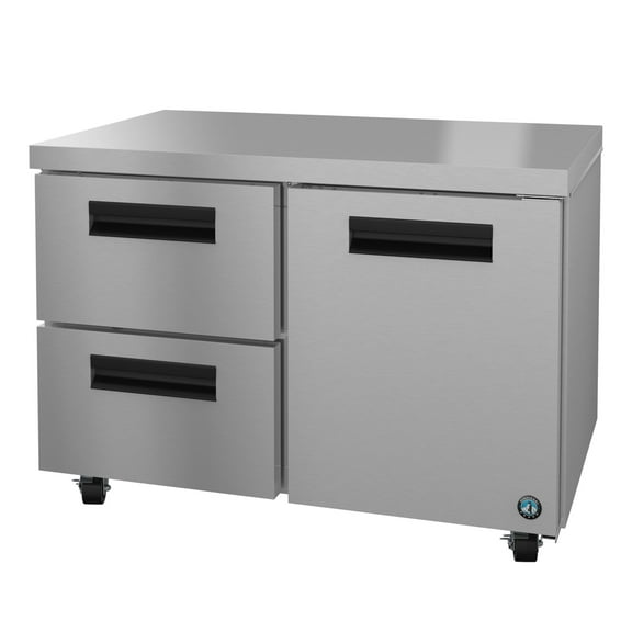 Hoshizaki UR48B-D2 Refrigerator, Two Section Undercounter, Drawer/Door Combo