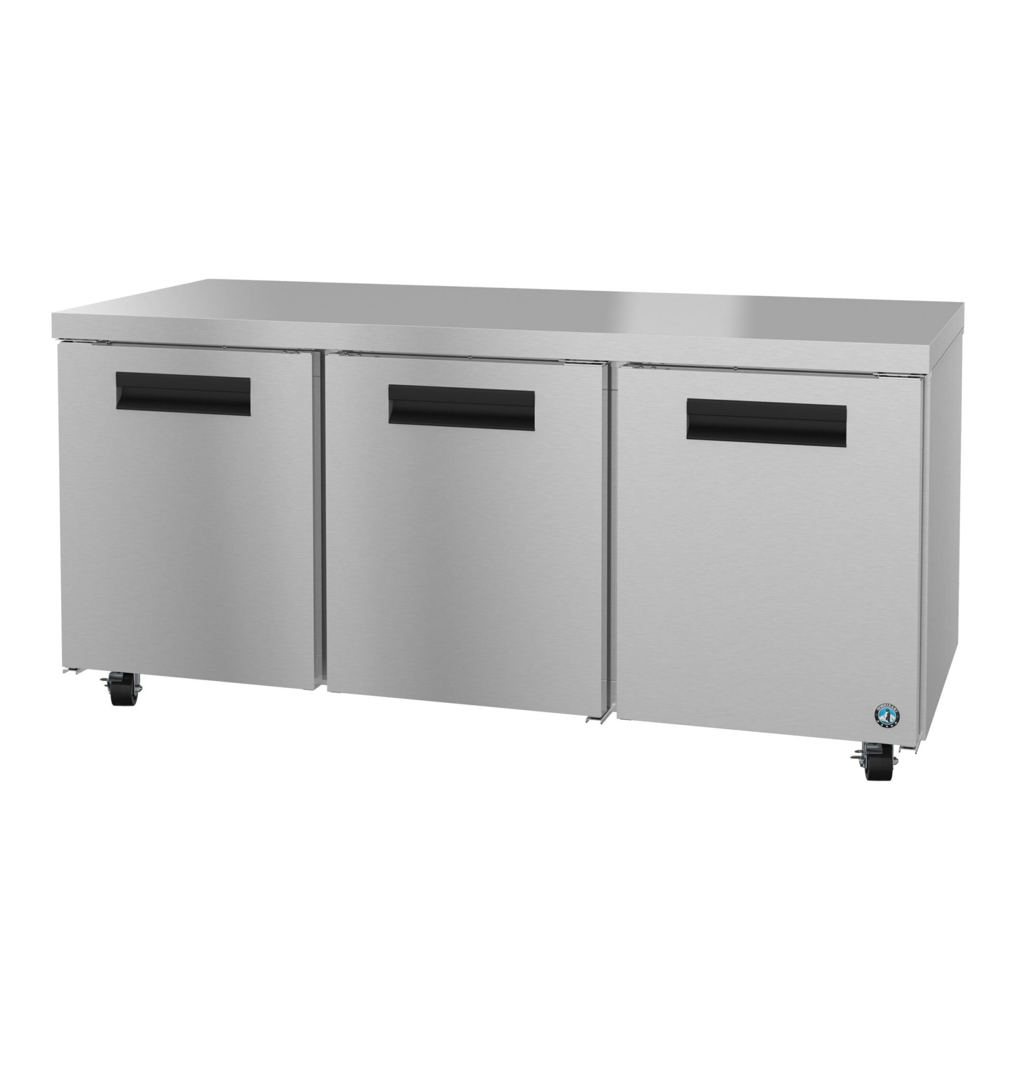 Hoshizaki UR72B Refrigerator, Three Section Undercounter, Stainless Doors