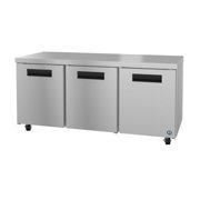 Hoshizaki UR72B Refrigerator, Three Section Undercounter, Stainless Doors