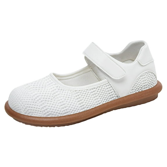 Wensltd Casual White Shoe for Women Shallow Mouth Lightweight Solid Color Women Shoes Walking