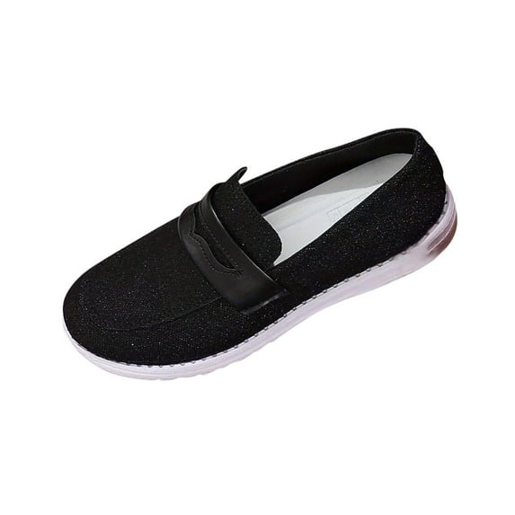 Wensltd Casual White Shoe for Women Shallow Mouth Lightweight Solid Color Women Shoes Walking