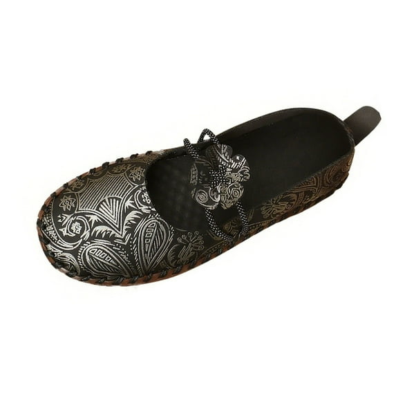 Wensltd Comfort Flat Loafers Wide With Women Spring and Fall Women Low-Top Shoes Casual