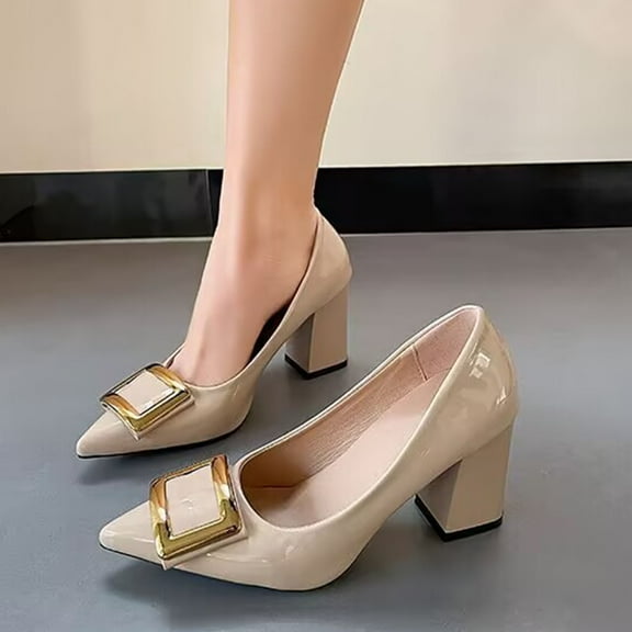 Hoshose Dress Shoes for Women Slip On Comfort Evening Party High Heel Shoes