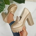 thumbnail image 1 of Hoshose Heels for Women Mary Jane Shoes Round Toe Chunky Heel Work Dress Pumps, 1 of 6
