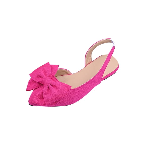 Wensltd Low Heel Flats for Women Comfortable Work Office Casual Pointed Toe Shoes