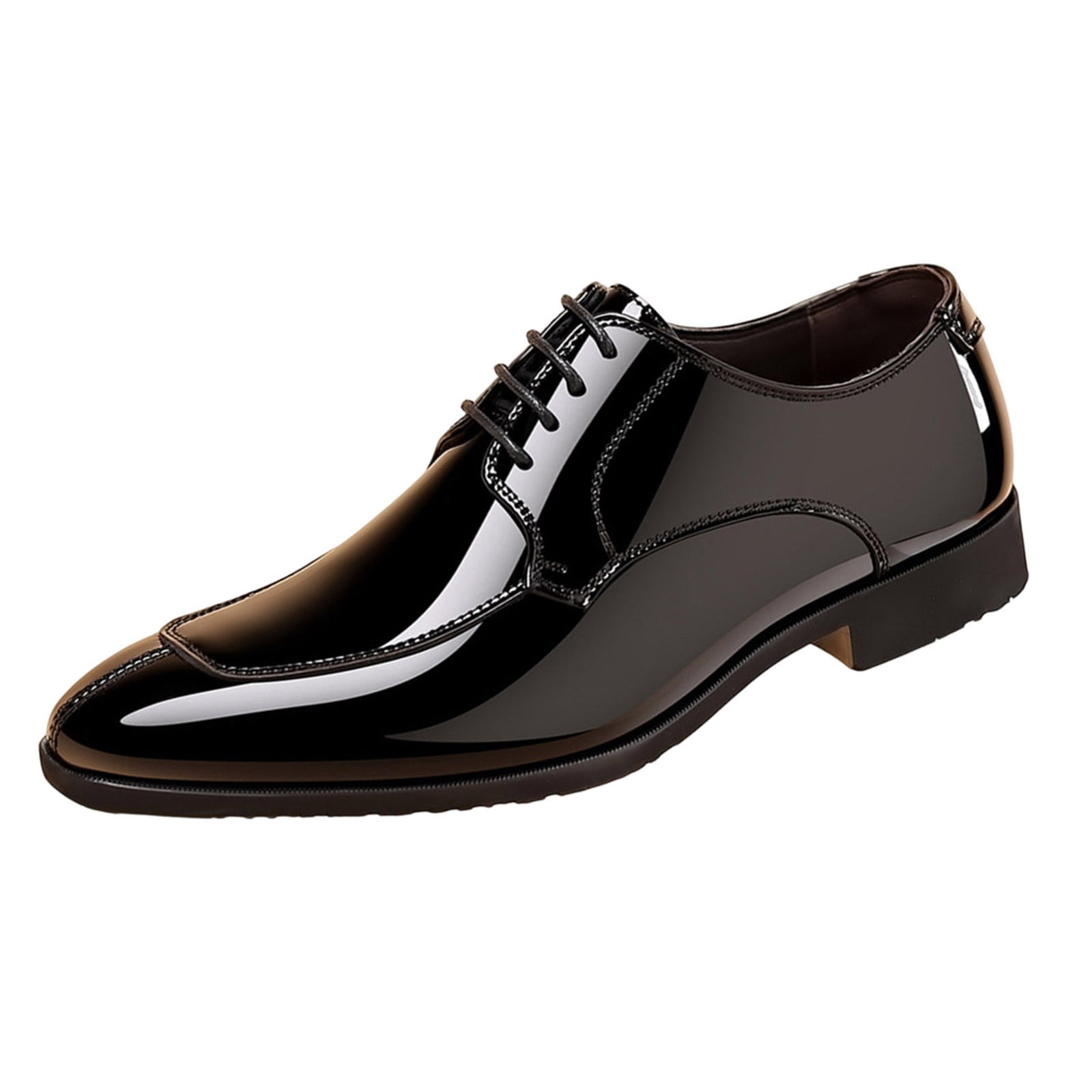 Wensltd Mens Dress Shoes Modern Classic Formal Business Wedding Work Black Leather Shoes Men, Men's, Size: 11