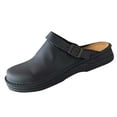 thumbnail image 1 of Wensltd Mens Sandals Black Summer Closed Toe Slides Soft Comfy Beach Home Slippers, 1 of 2