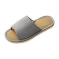 thumbnail image 1 of Wensltd Mens Sandals Black Summer Open Toe Slides Soft Comfy Beach Home Slippers, 1 of 2