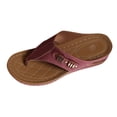 thumbnail image 1 of Hoshose New Roman Summer Womens Orthopedic Sandals Plus Size Open Toe Casual Fashion Wedge Beach Flip Flops Non Slip, 1 of 9