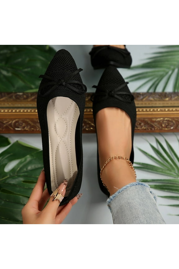 Summer Mesh Flats for Women Solid Color Round Breathable Low Heel Comfortable Casual Women Nude Shoes