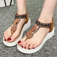 thumbnail image 1 of Hoshose Summer Platform Sandals for Women Boho Style Open Toe Comfort Beach Sandals, 1 of 8