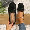 thumbnail image 1 of Hoshose Women Flats Slip-On Leather Soft Shoes Round Toe Comfort Indoor/Outdoor, 1 of 9