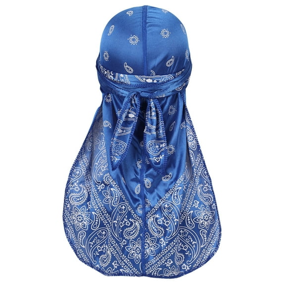 Hoshose Women Men Silk Scarf Square Headscarf Large Hair Bandana Fashion Pattern Hair Scarves