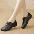 thumbnail image 1 of Hoshose Women Slip-On Leather Flat Soft Shoes Round Toe Comfort Indoor/Outdoor, Work & Casual Wear Mother's Day, 1 of 7