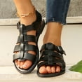 thumbnail image 1 of Hoshose Women's Flat Sandals Wide Width Soft Soled Fashion Buckle Sandals for Summer, 1 of 5