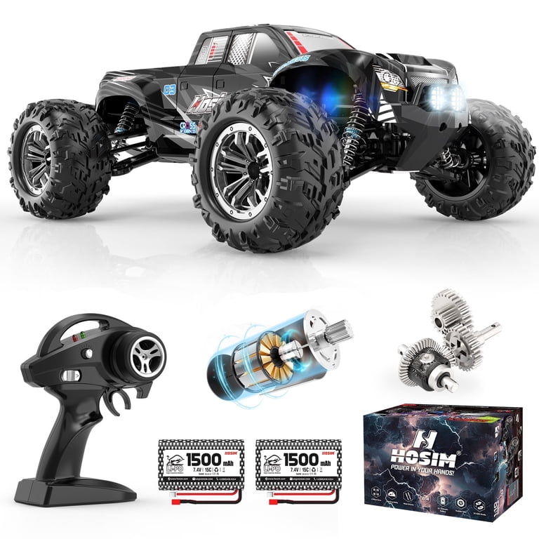 Hosim 1:10 Scale RC Car, High Speed 48+ KMH Off-Road Monster