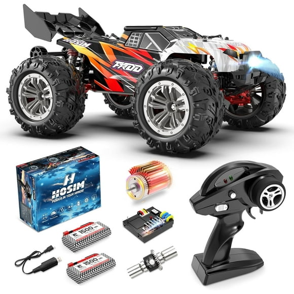 Hosim 1:14 RC Car for Adults,High Speed Remote Control Car Monster Truck 48+ KMH, 4X4 Off-Road All Terrains RTR Waterproof RC Racing Buggy Clawer Truk RC Toys Gift