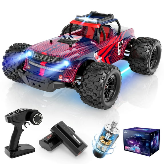 Hosim 1:14 RC Car With Light,Jumping Remote Control Car RC Monster Truck, 40+ KPH High Speed Hobby Electric Off-Road Toys Gift for Adult Kids