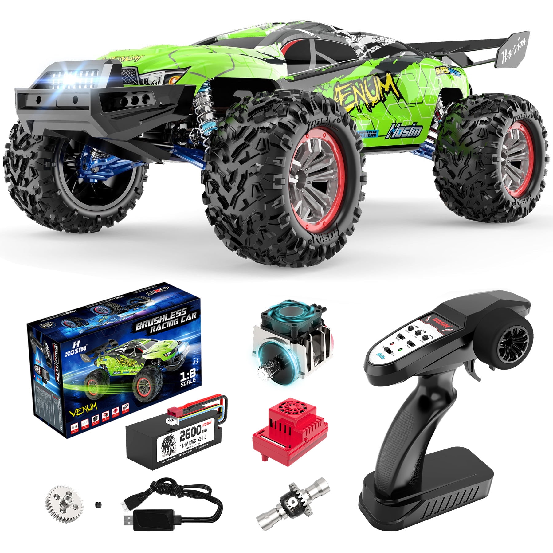 Free Shipping Hosim 1 8 Brushless RC Car High Speed Remote Control Cars RC Monster Truck for Adult Kids Gift Walmart