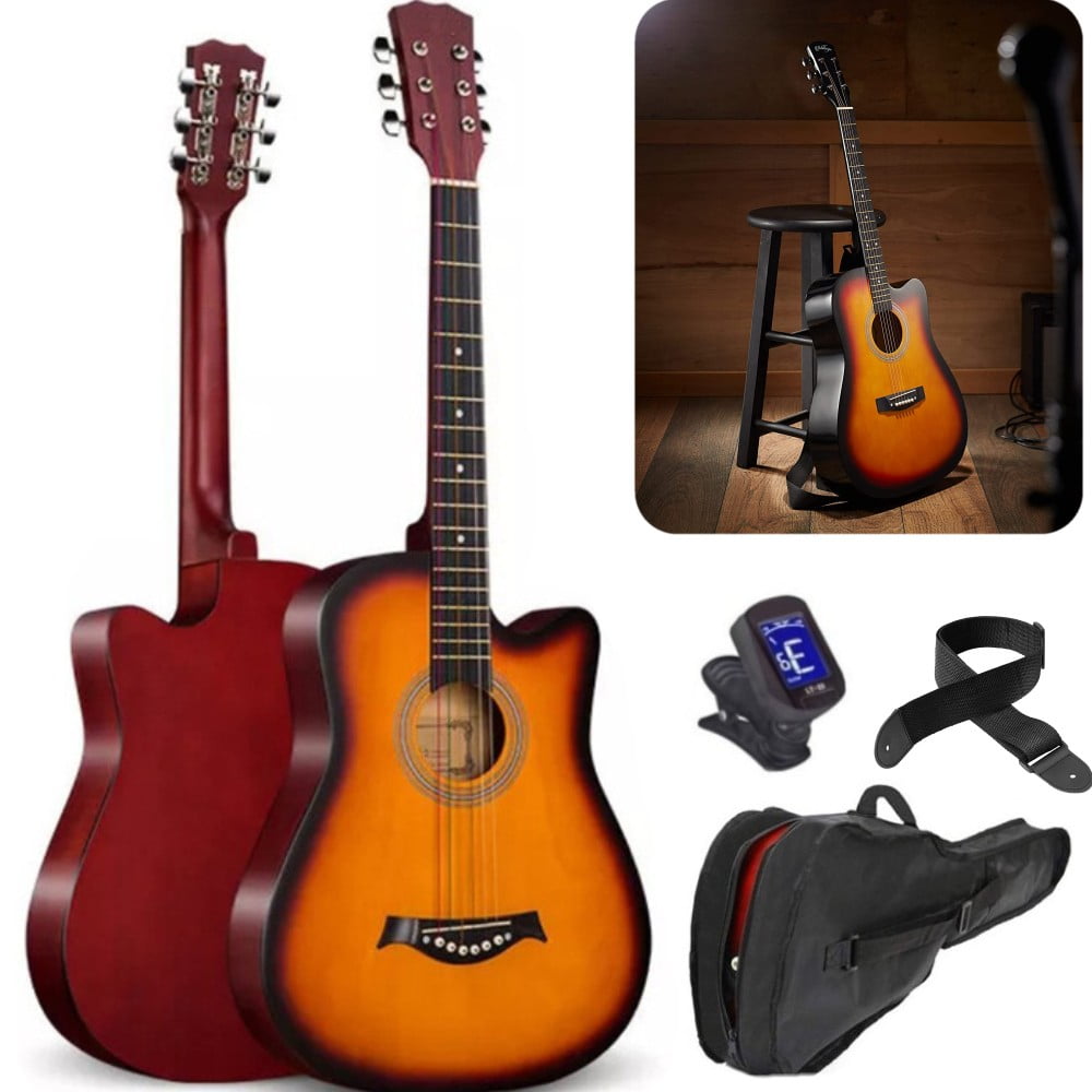 Intern INT-38C Right hand Acoustic Guitar Kit, With Bag, Strings
