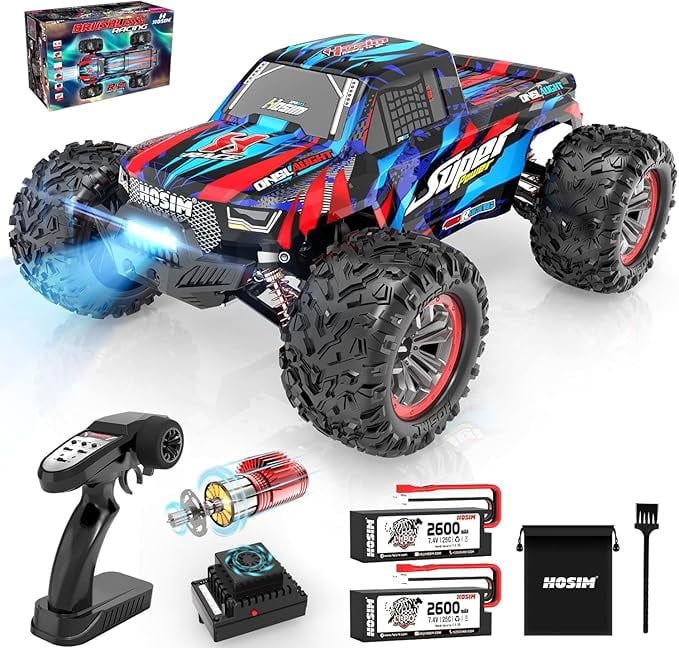 Hosim 1:10 RC Cars For Adults, Hobby Powered Brushless Remote
