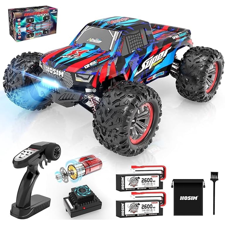 Hosim 1:10 RC Cars For Adults, Hobby Powered Brushless Remote