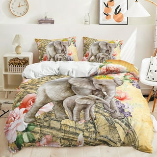 Twin Elephant Color selling Comforter Set