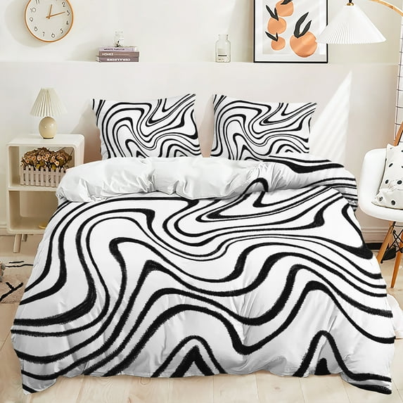Hosima 3-piece 3D Digital Printing Duvet Cover Full Size Multi Element Pattern Children's and Adult Bedding Series,DKF28-Twin