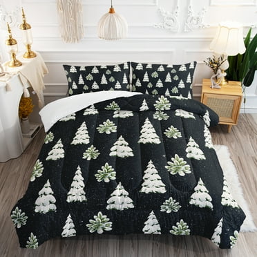 Hosima Three Piece Christmas Themed Printed Comforter Fine Fiber Soft Comfortable Bedding Series，DHW26-Full