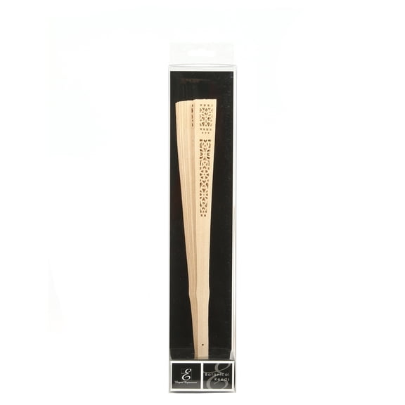 Hosley Decorative Wood Reed Diffuser Sticks, Fan-Shaped Replacement Reeds for Home Fragrance, 12.5 Inch, Natural Wood Finish