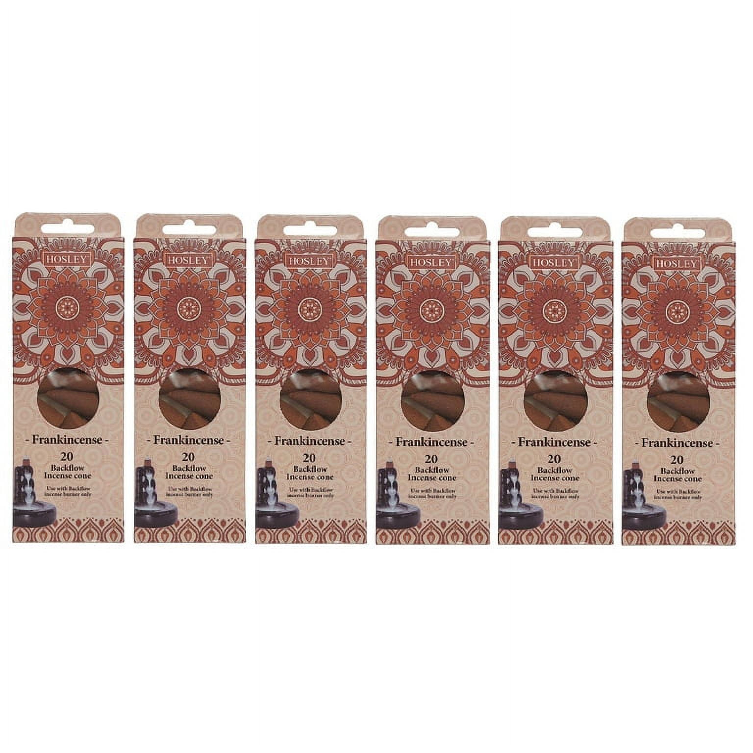 Hosley 120 Pack of Backflow Fragrance Incense Cones Frankincense