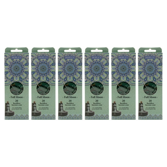 Hosley 120 Pack of Backflow Fragrance Incense Cones Full Moon