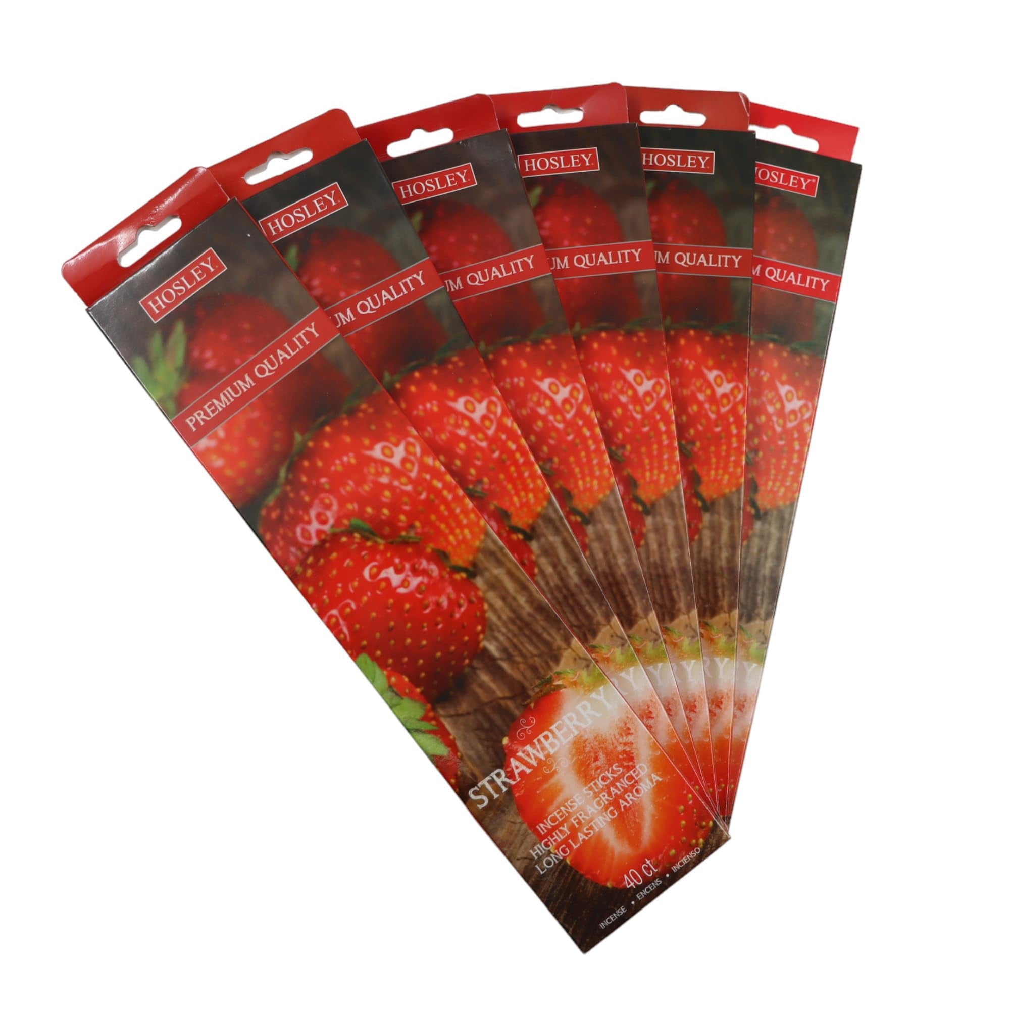 Hosley 120 Pack Incense Sticks + Bonus 120 Pack (Total 240) Strawberry Perfect for Home, Meditation & Aromatherapy