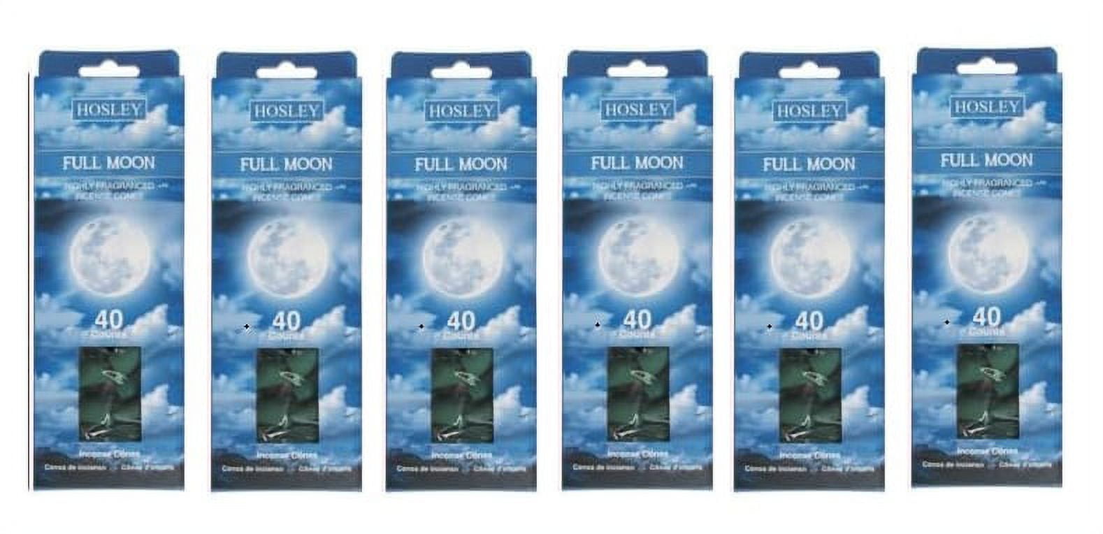 Hosley 240 Pack of Full Moon Fragrance Incense Cones