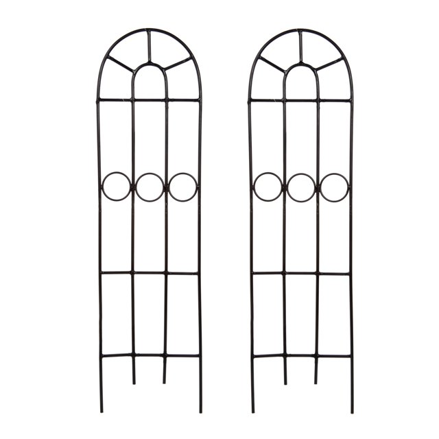 Hosley 27 inch High Classic Iron Trellis, Set of 2