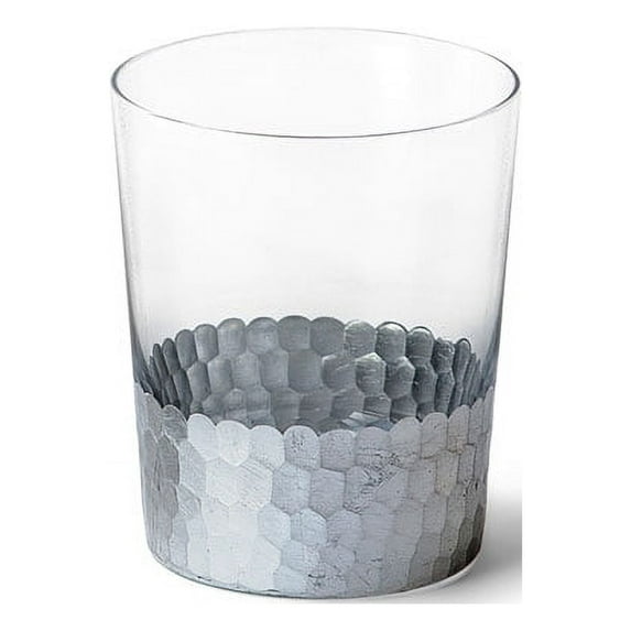 Hosley 4.25 inch, Silver Argea Glass Votive / Tea Light Candle Holder