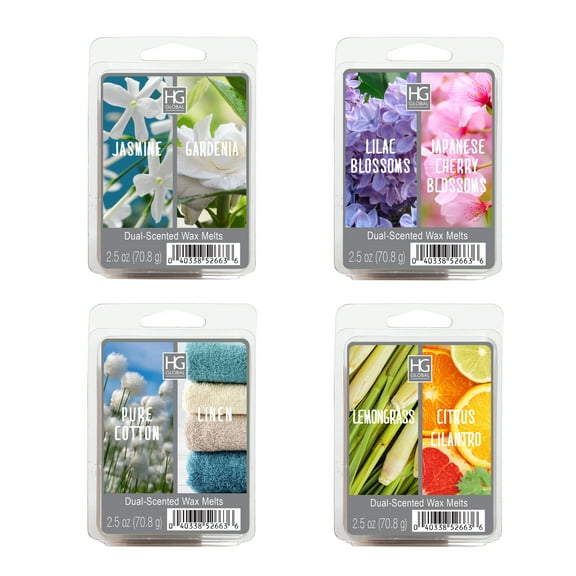 Hosley 4 Pack of 2.5 oz. Dual Wax Cubes / Melts