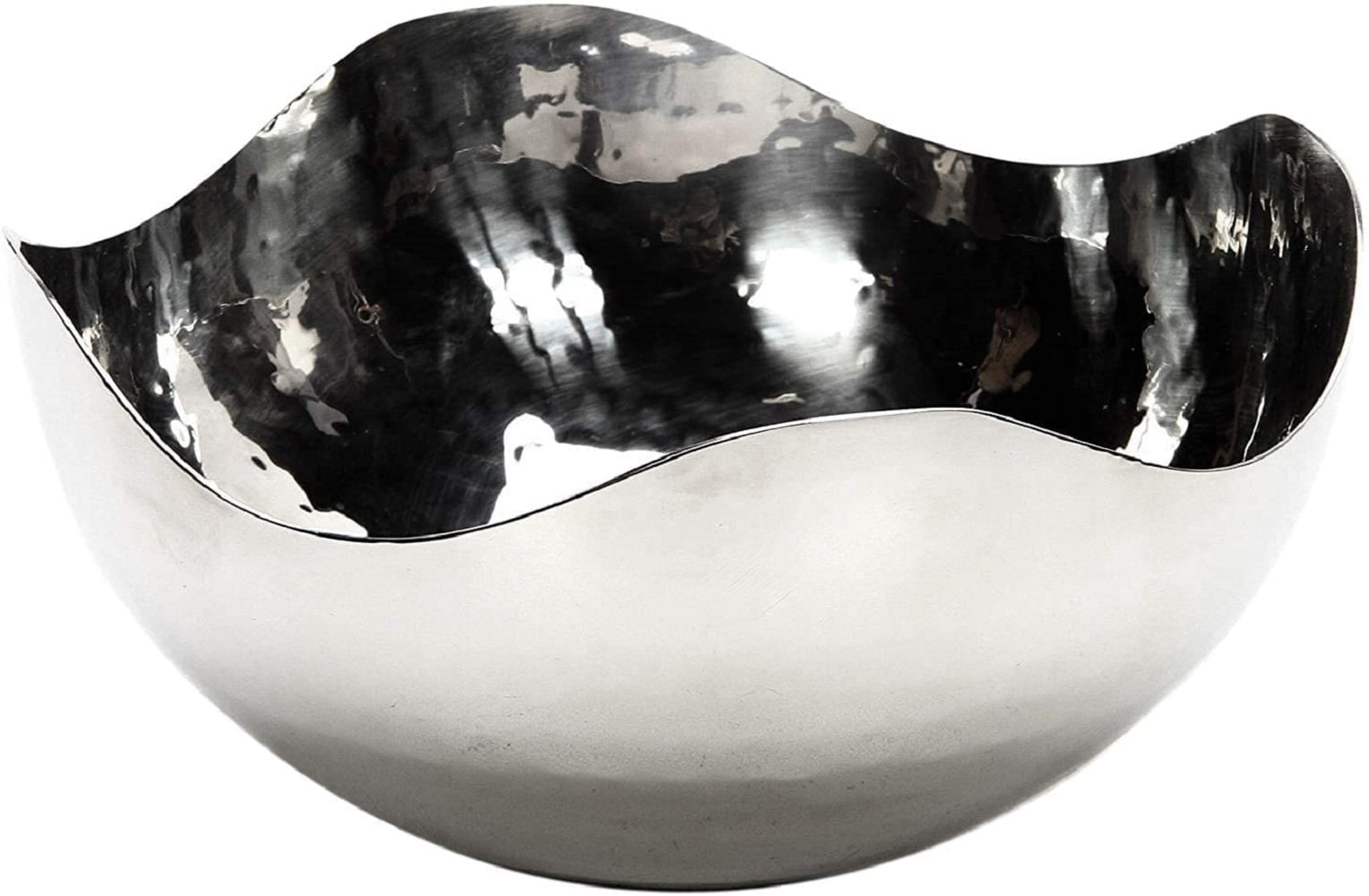 Hosley 5.75 Inch Diameter Silver Finish Metal Bowl