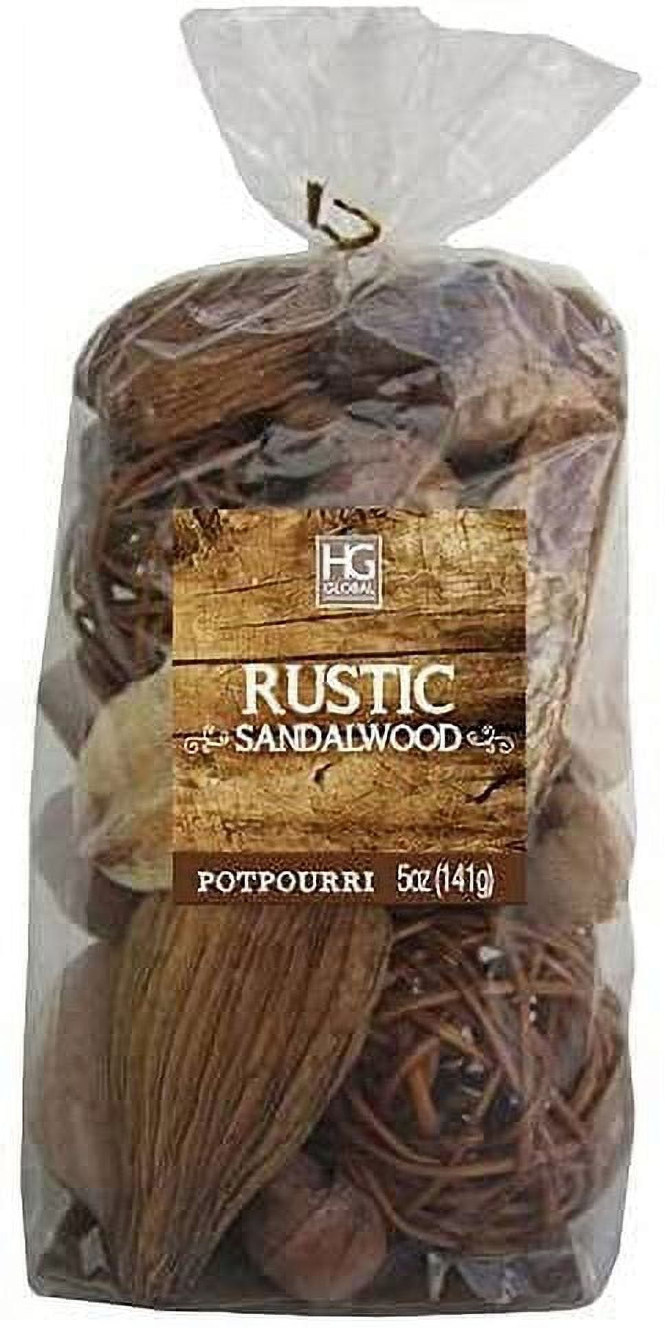Hosley 5 oz. Rustic Sandalwood Fragrance Chunky Potpourri
