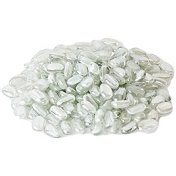 Hosley White Opaque Glass Vase Filler – 500g Decorative Floral Beads for Vases, Candle Holders, Wedding Centerpieces, Parties & Home Décor Arrangements