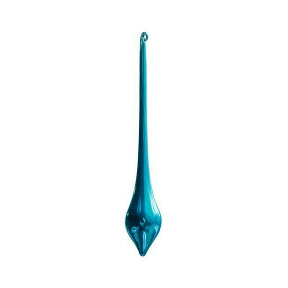 Hosley 6.25 inch High, Raya Duo Teardrop Turquoise Ornament
