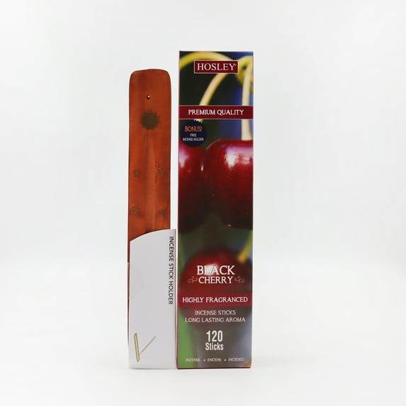 Hosley 120 Pack Incense Sticks + Bonus 120 Pack (Total 240) – Black Cherry – Perfect for Home, Meditation & Aromatherapy
