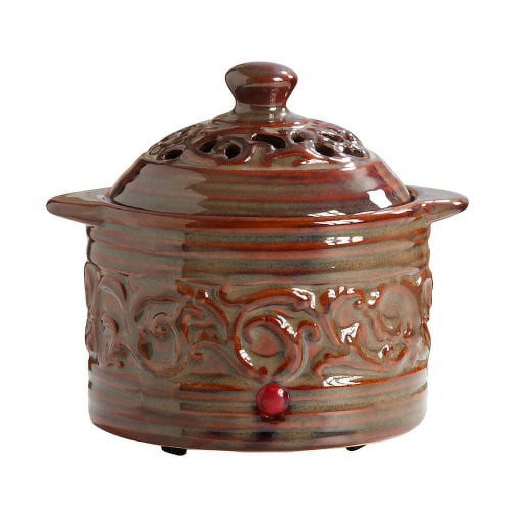 Hosley Brown Swirl Electric Wax Melt Warmer