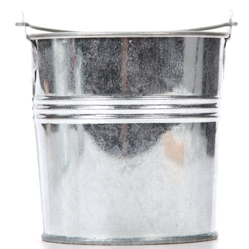 Hosley Decorative Elegant Expressions Small Galvanized Bucket, 1 Each