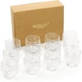 thumbnail image 1 of HOSLEY Small Votive Tealight Holders Set of 24, 2.5 Inch, Clear Glass, Roly Poly Style, Candle Holders, 1 of 12