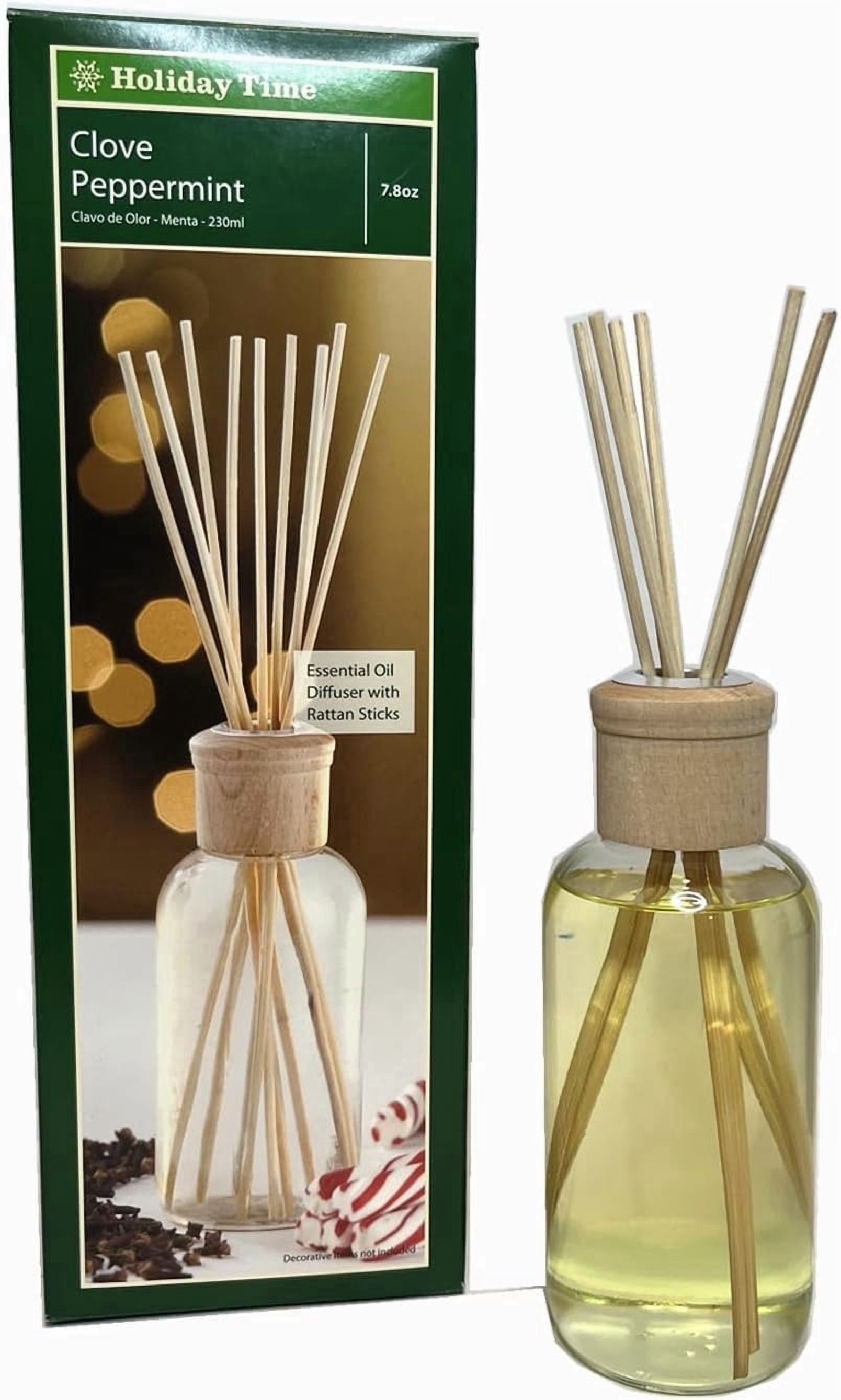Alessi Reed Diffuser Hosley Reed Diffusers Set with Reed Diffuser Oil, Clove Peppermint, 230 ...
