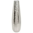 thumbnail image 1 of Hosley Plain 16.5 inch High Silver Teardrop Metal Vase, 1 of 5