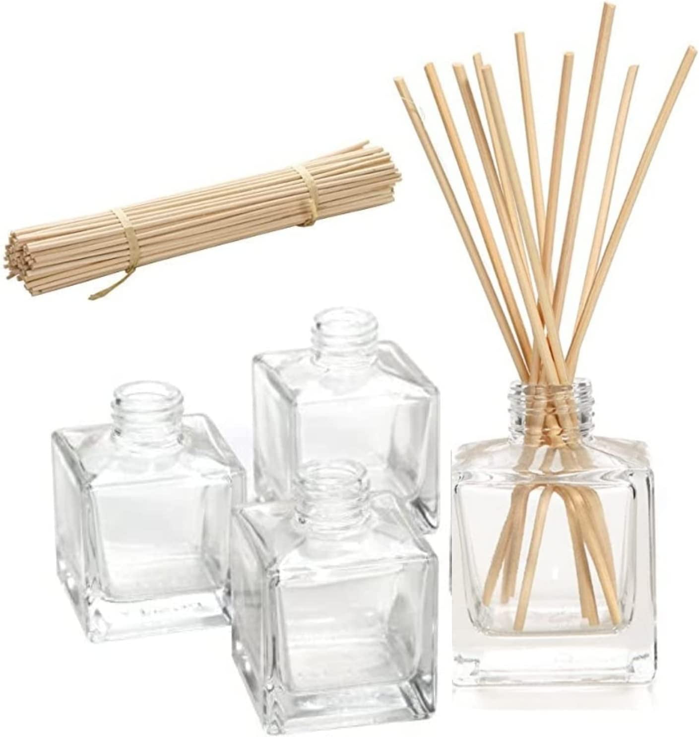 Hosley Rattan Reed Diffuser Set of 4 with Rattan Diffuser Reeds, 3.25 ...
